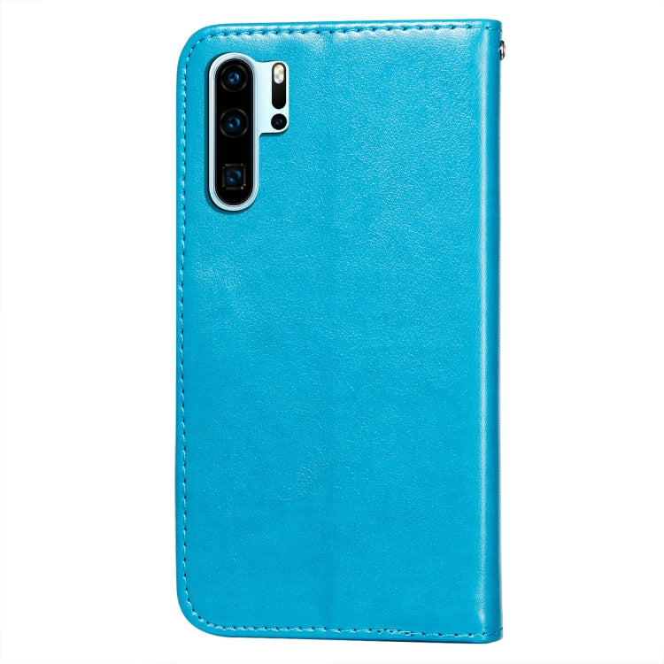 For Huawei P30 Pro Flower Vine Embossing Pattern Horizontal Flip Leather Case with Card Slot & Holder & Wallet & Lanyard