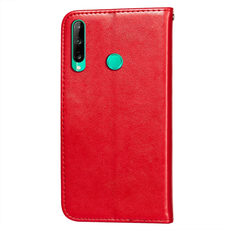 For Huawei P40 Lite E / Y7p Flower Vine Embossing Pattern Horizontal Flip Leather Case with Card Slot & Holder & Wallet & Lanyard