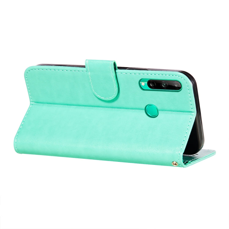 For Huawei P40 Lite E / Y7p Flower Vine Embossing Pattern Horizontal Flip Leather Case with Card Slot & Holder & Wallet & Lanyard
