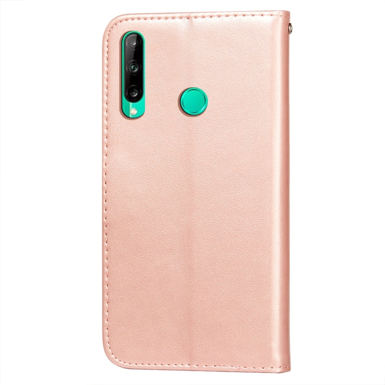 For Huawei P40 Lite E / Y7p Flower Vine Embossing Pattern Horizontal Flip Leather Case with Card Slot & Holder & Wallet & Lanyard