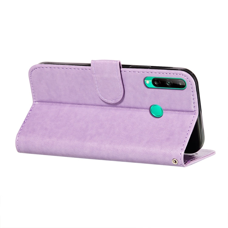 For Huawei P40 Lite E / Y7p Flower Vine Embossing Pattern Horizontal Flip Leather Case with Card Slot & Holder & Wallet & Lanyard