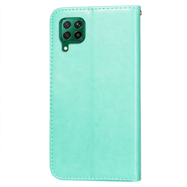 For Huawei P40 Lite / nova 6 SE Flower Vine Embossing Pattern Horizontal Flip Leather Case with Card Slot & Holder & Wallet & Lanyard
