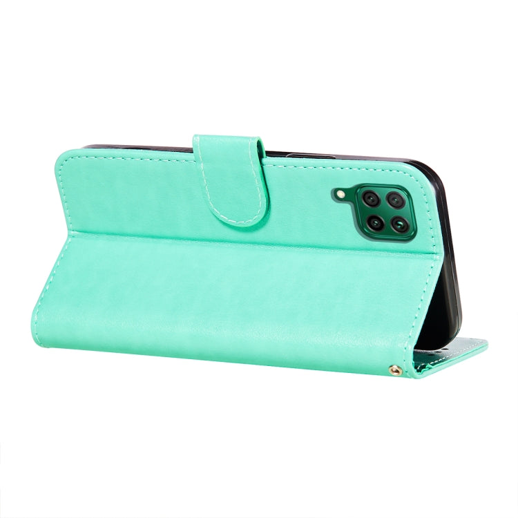 For Huawei P40 Lite / nova 6 SE Flower Vine Embossing Pattern Horizontal Flip Leather Case with Card Slot & Holder & Wallet & Lanyard