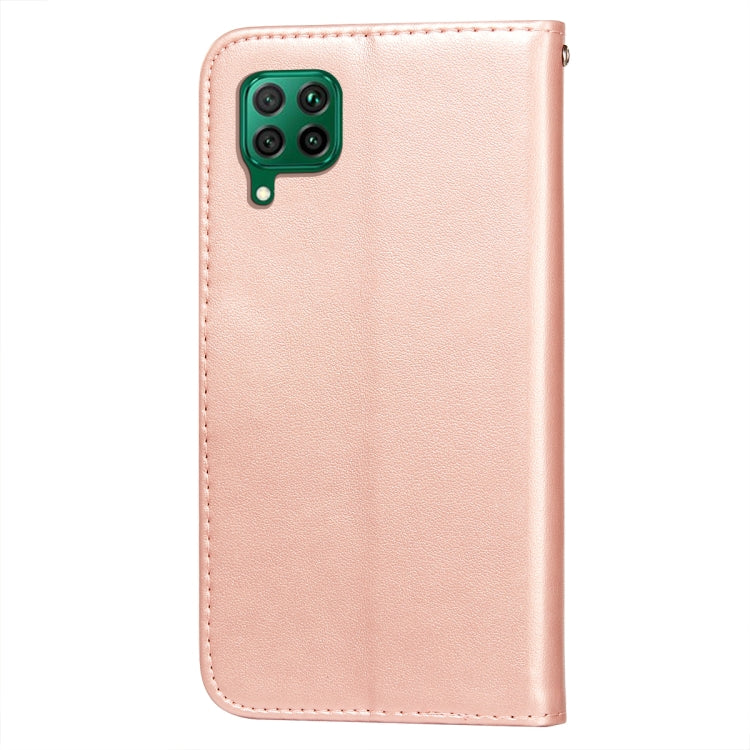 For Huawei P40 Lite / nova 6 SE Flower Vine Embossing Pattern Horizontal Flip Leather Case with Card Slot & Holder & Wallet & Lanyard