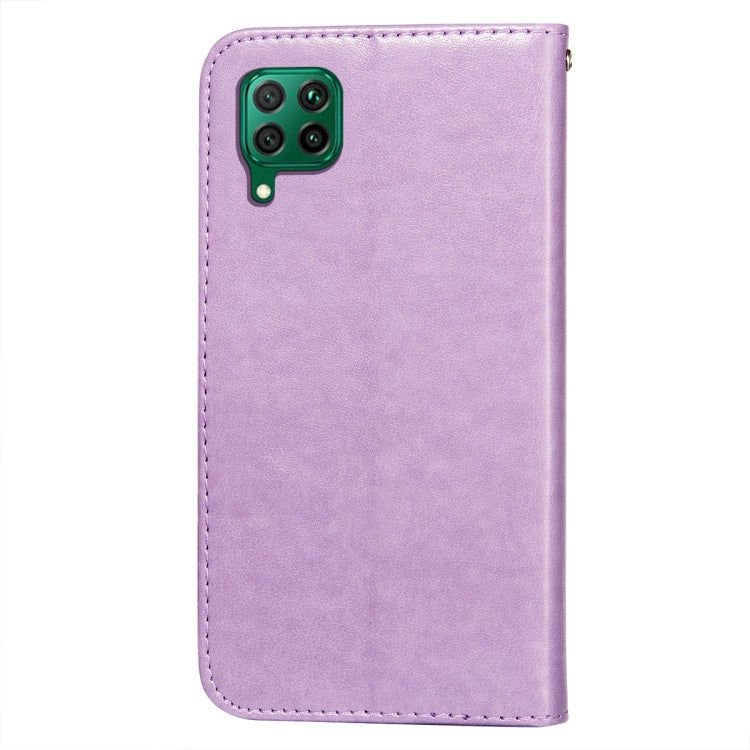 For Huawei P40 Lite / nova 6 SE Flower Vine Embossing Pattern Horizontal Flip Leather Case with Card Slot & Holder & Wallet & Lanyard