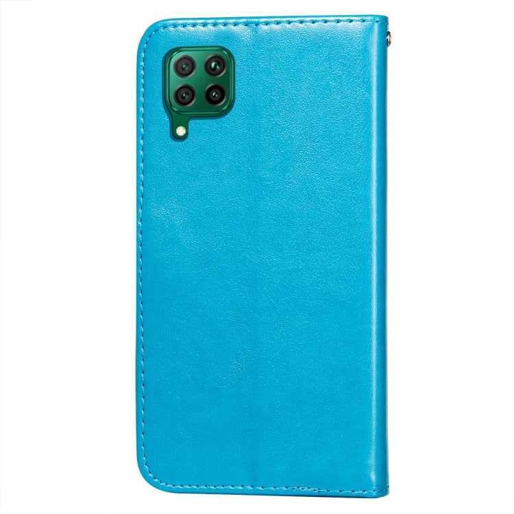 For Huawei P40 Lite / nova 6 SE Flower Vine Embossing Pattern Horizontal Flip Leather Case with Card Slot & Holder & Wallet & Lanyard