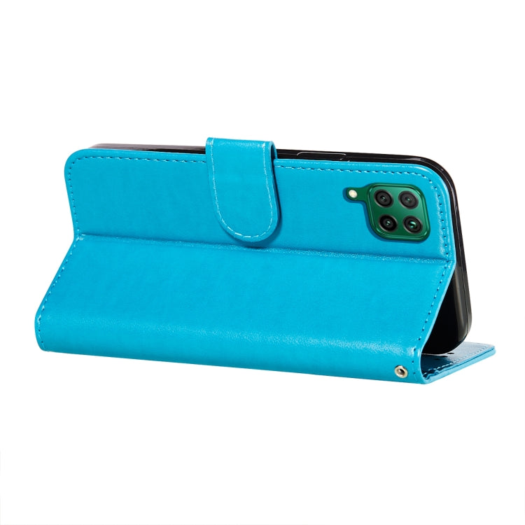 For Huawei P40 Lite / nova 6 SE Flower Vine Embossing Pattern Horizontal Flip Leather Case with Card Slot & Holder & Wallet & Lanyard