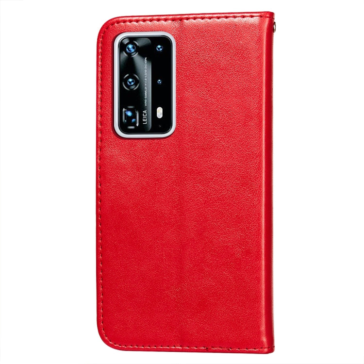 For Huawei P40 Pro+ Flower Vine Embossing Pattern Horizontal Flip Leather Case with Card Slot & Holder & Wallet & Lanyard