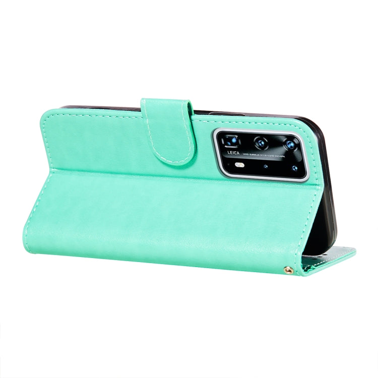 For Huawei P40 Pro+ Flower Vine Embossing Pattern Horizontal Flip Leather Case with Card Slot & Holder & Wallet & Lanyard