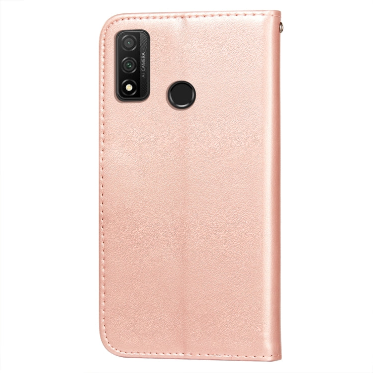 For Huawei P smart 2020 Flower Vine Embossing Pattern Horizontal Flip Leather Case with Card Slot & Holder & Wallet & Lanyard