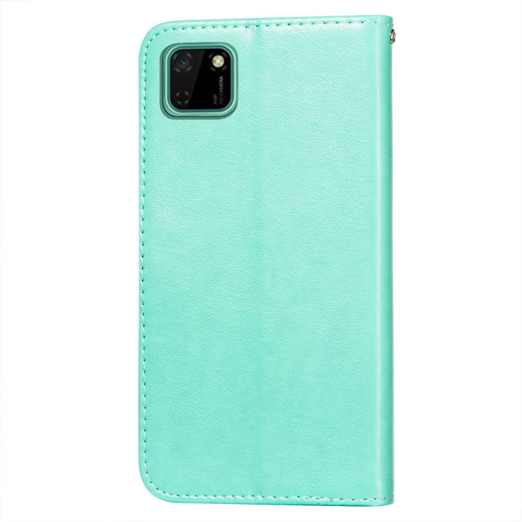 For Huawei Y5p / Honor 9S Flower Vine Embossing Pattern Horizontal Flip Leather Case with Card Slot & Holder & Wallet & Lanyard