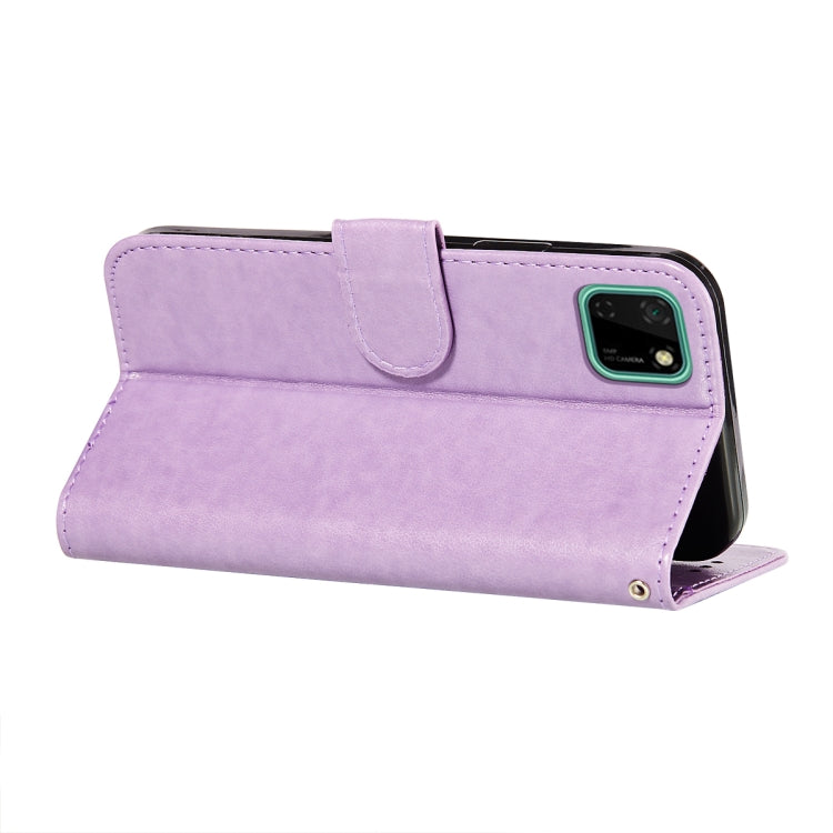 For Huawei Y5p / Honor 9S Flower Vine Embossing Pattern Horizontal Flip Leather Case with Card Slot & Holder & Wallet & Lanyard