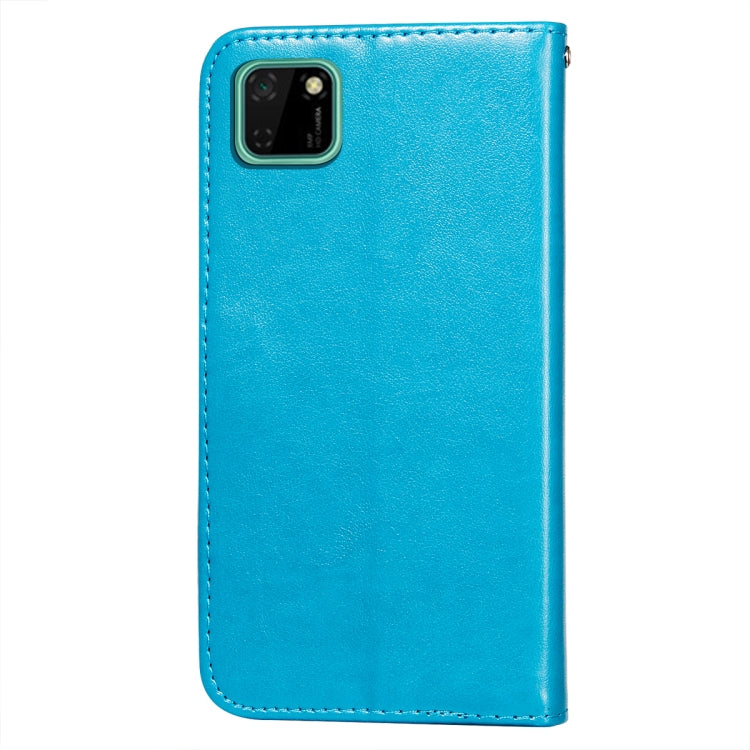 For Huawei Y5p / Honor 9S Flower Vine Embossing Pattern Horizontal Flip Leather Case with Card Slot & Holder & Wallet & Lanyard