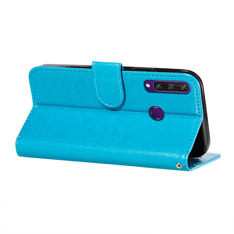 For Huawei Y6p Flower Vine Embossing Pattern Horizontal Flip Leather Case with Card Slot & Holder & Wallet & Lanyard
