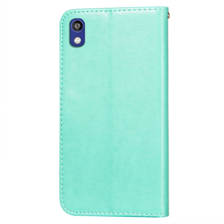 For Huawei Y5 (2019) / Honor 8S Flower Vine Embossing Pattern Horizontal Flip Leather Case with Card Slot & Holder & Wallet & Lanyard