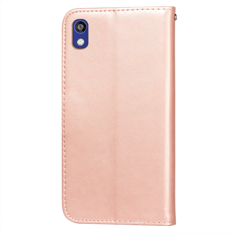 For Huawei Y5 (2019) / Honor 8S Flower Vine Embossing Pattern Horizontal Flip Leather Case with Card Slot & Holder & Wallet & Lanyard