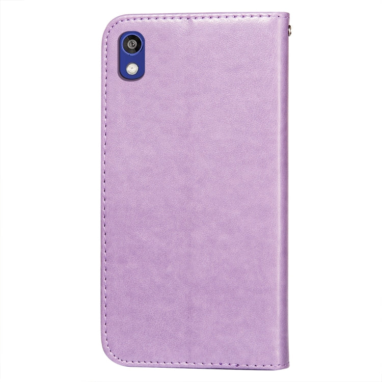 For Huawei Y5 (2019) / Honor 8S Flower Vine Embossing Pattern Horizontal Flip Leather Case with Card Slot & Holder & Wallet & Lanyard