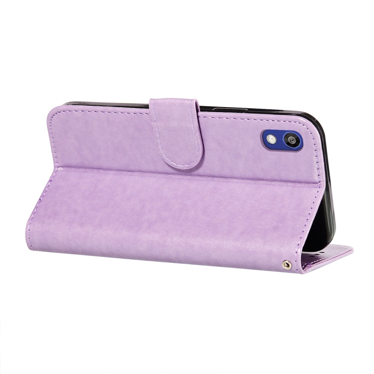 For Huawei Y5 (2019) / Honor 8S Flower Vine Embossing Pattern Horizontal Flip Leather Case with Card Slot & Holder & Wallet & Lanyard