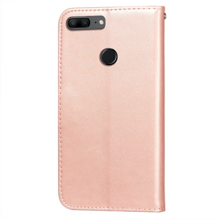For Huawei Honor 7S / Y5 (2018) Flower Vine Embossing Pattern Horizontal Flip Leather Case with Card Slot & Holder & Wallet & Lanyard
