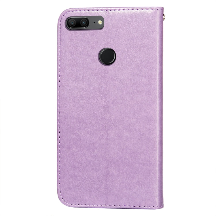 For Huawei Honor 7S / Y5 (2018) Flower Vine Embossing Pattern Horizontal Flip Leather Case with Card Slot & Holder & Wallet & Lanyard
