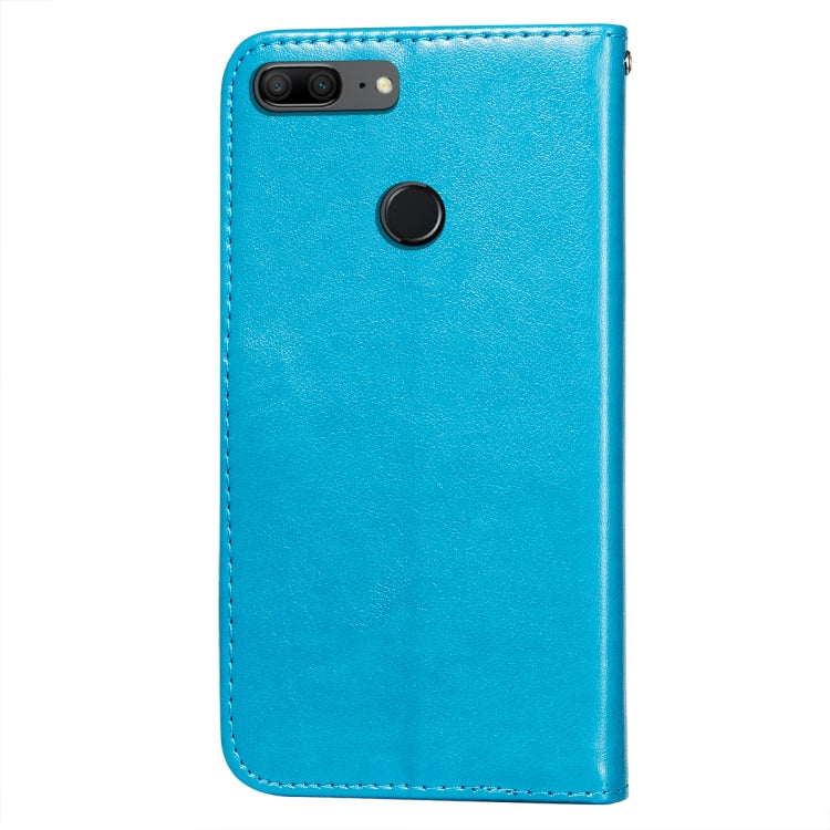 For Huawei Honor 7S / Y5 (2018) Flower Vine Embossing Pattern Horizontal Flip Leather Case with Card Slot & Holder & Wallet & Lanyard