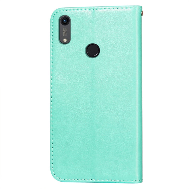 For Huawei Honor 8A / Y6 (2019) Flower Vine Embossing Pattern Horizontal Flip Leather Case with Card Slot & Holder & Wallet & Lanyard