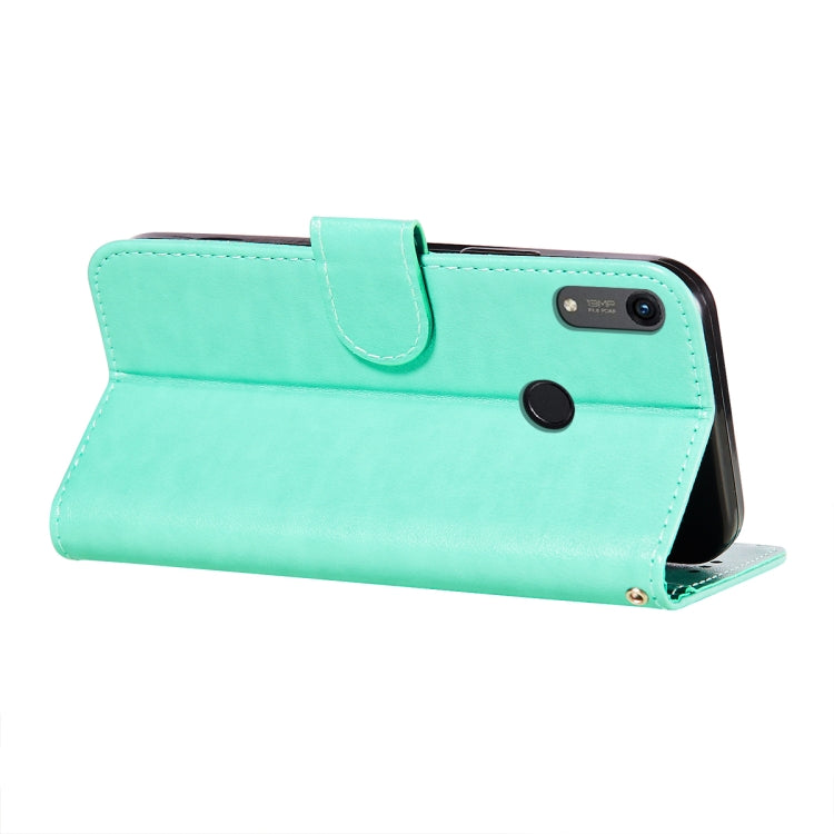 For Huawei Honor 8A / Y6 (2019) Flower Vine Embossing Pattern Horizontal Flip Leather Case with Card Slot & Holder & Wallet & Lanyard