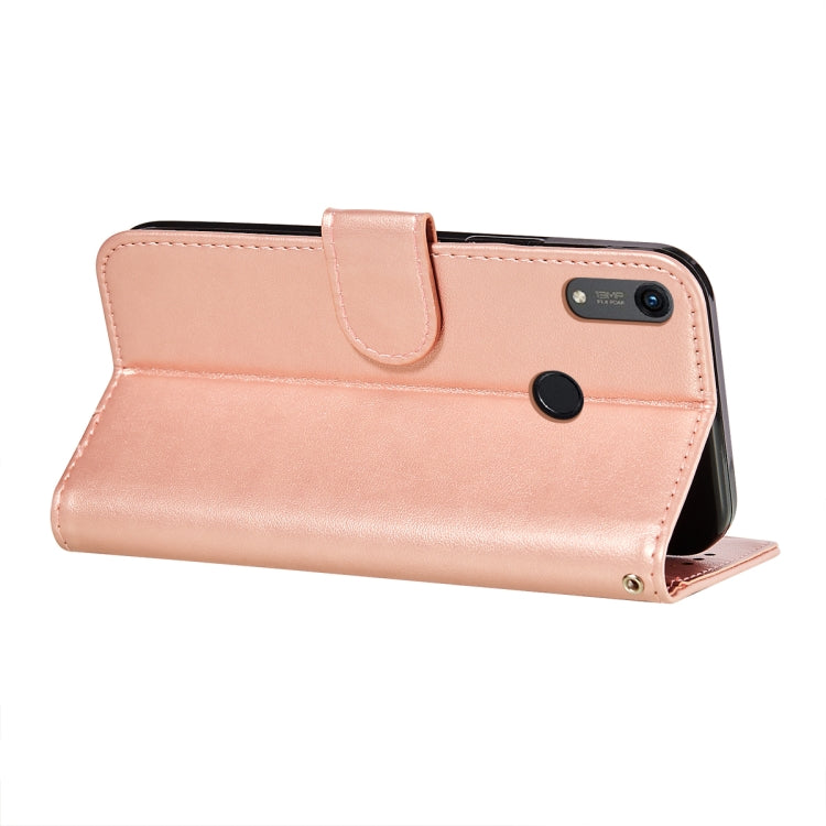 For Huawei Honor 8A / Y6 (2019) Flower Vine Embossing Pattern Horizontal Flip Leather Case with Card Slot & Holder & Wallet & Lanyard