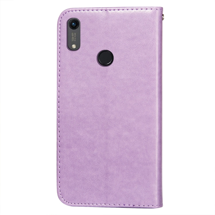 For Huawei Honor 8A / Y6 (2019) Flower Vine Embossing Pattern Horizontal Flip Leather Case with Card Slot & Holder & Wallet & Lanyard