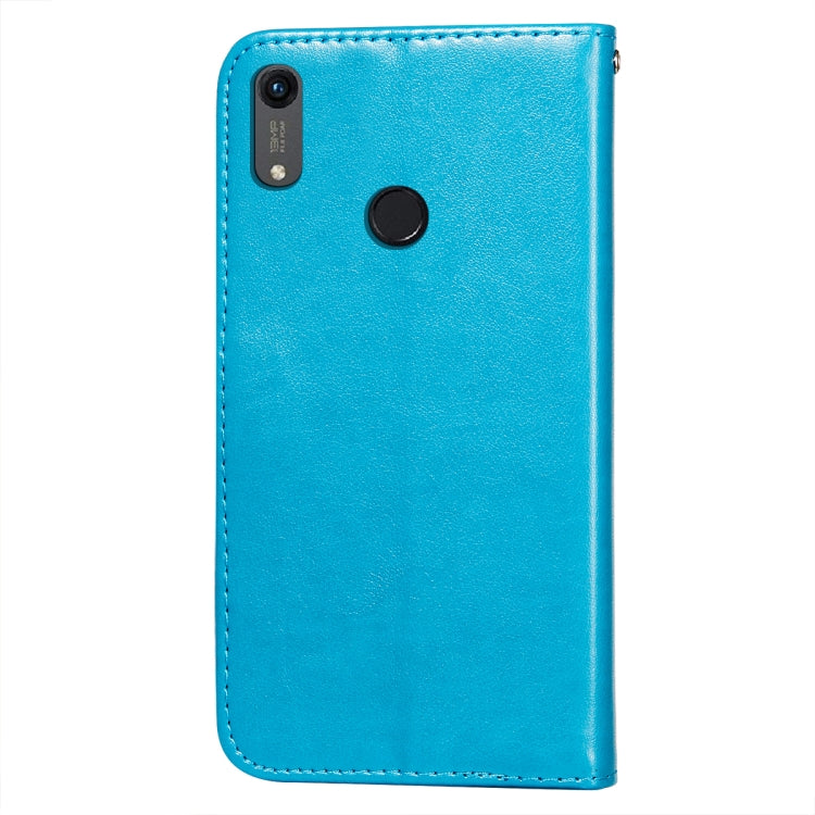 For Huawei Honor 8A / Y6 (2019) Flower Vine Embossing Pattern Horizontal Flip Leather Case with Card Slot & Holder & Wallet & Lanyard