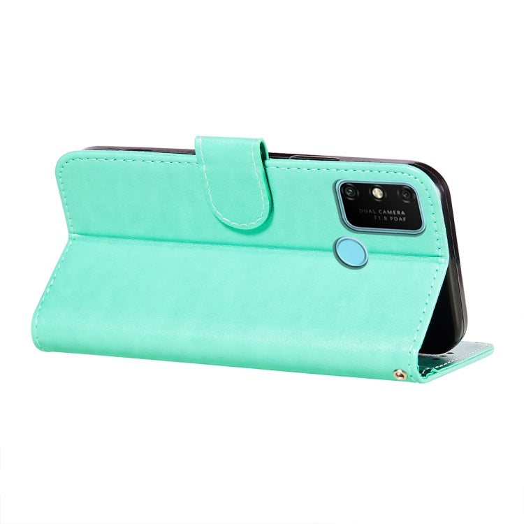 For Huawei Honor 9A Flower Vine Embossing Pattern Horizontal Flip Leather Case with Card Slot & Holder & Wallet & Lanyard