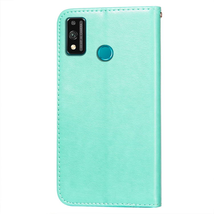 For Huawei Honor 9X Lite Flower Vine Embossing Pattern Horizontal Flip Leather Case with Card Slot & Holder & Wallet & Lanyard