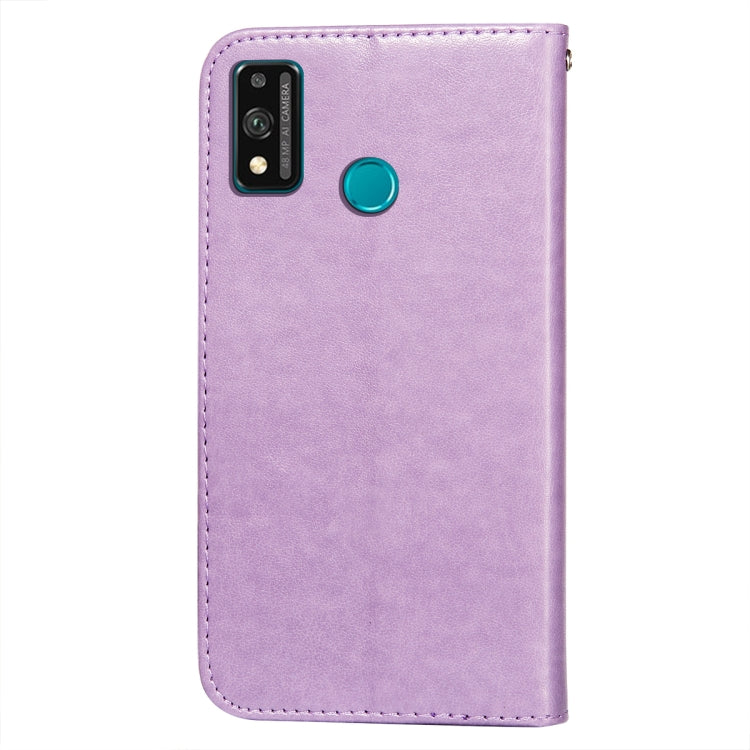 For Huawei Honor 9X Lite Flower Vine Embossing Pattern Horizontal Flip Leather Case with Card Slot & Holder & Wallet & Lanyard