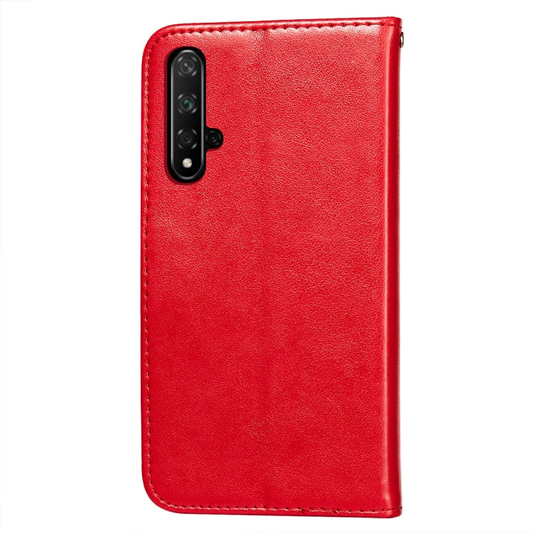 For Huawei Honor 20 Flower Vine Embossing Pattern Horizontal Flip Leather Case with Card Slot & Holder & Wallet & Lanyard
