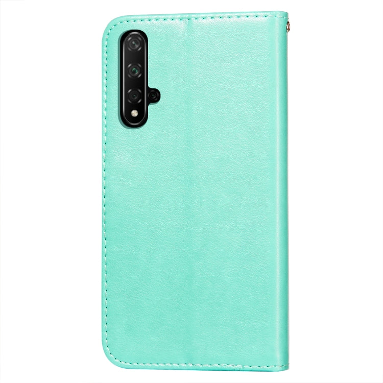 For Huawei Honor 20 Flower Vine Embossing Pattern Horizontal Flip Leather Case with Card Slot & Holder & Wallet & Lanyard