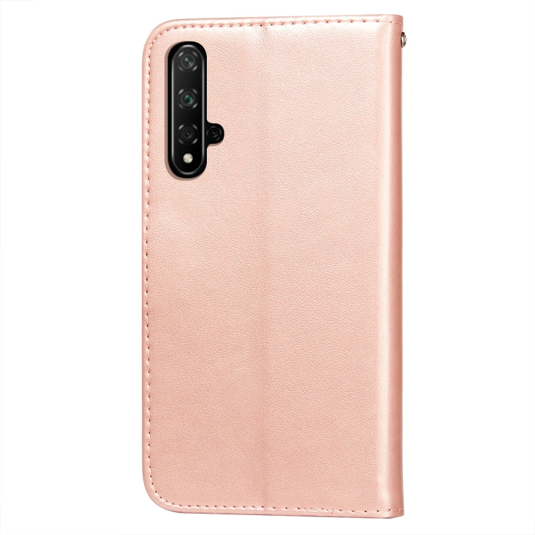 For Huawei Honor 20 Flower Vine Embossing Pattern Horizontal Flip Leather Case with Card Slot & Holder & Wallet & Lanyard