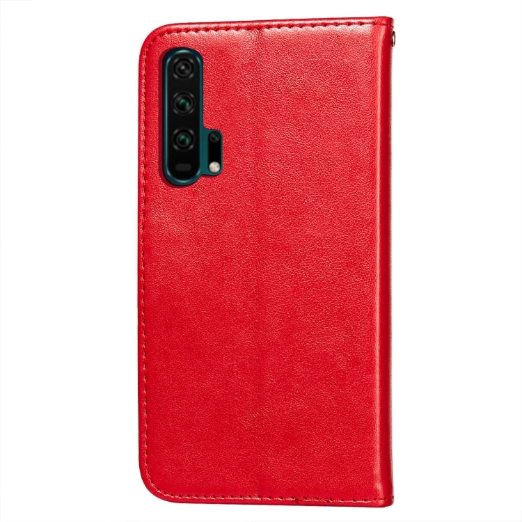 For Huawei Honor 20 Pro Flower Vine Embossing Pattern Horizontal Flip Leather Case with Card Slot & Holder & Wallet & Lanyard