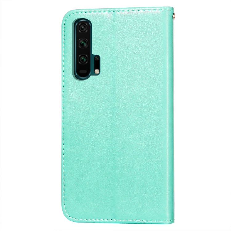 For Huawei Honor 20 Pro Flower Vine Embossing Pattern Horizontal Flip Leather Case with Card Slot & Holder & Wallet & Lanyard