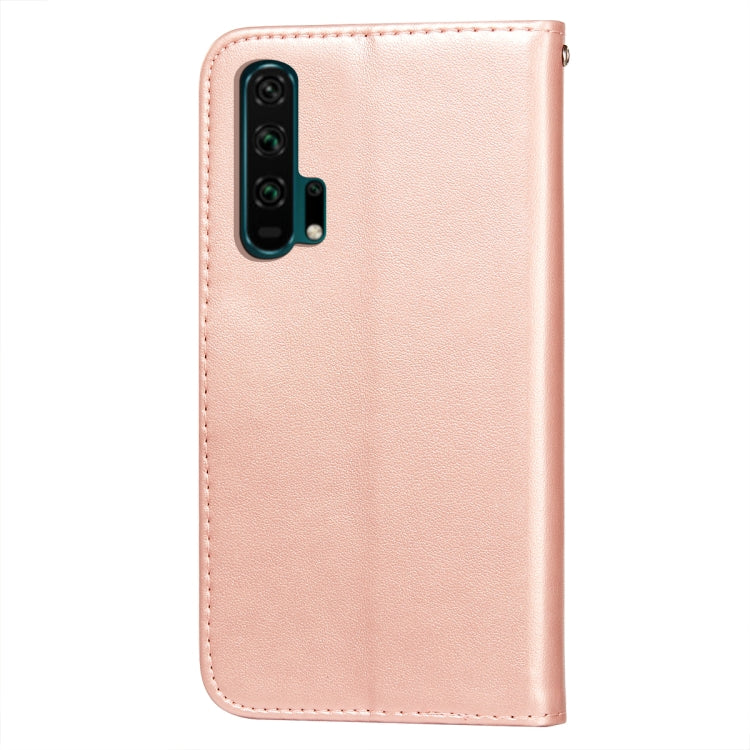 For Huawei Honor 20 Pro Flower Vine Embossing Pattern Horizontal Flip Leather Case with Card Slot & Holder & Wallet & Lanyard
