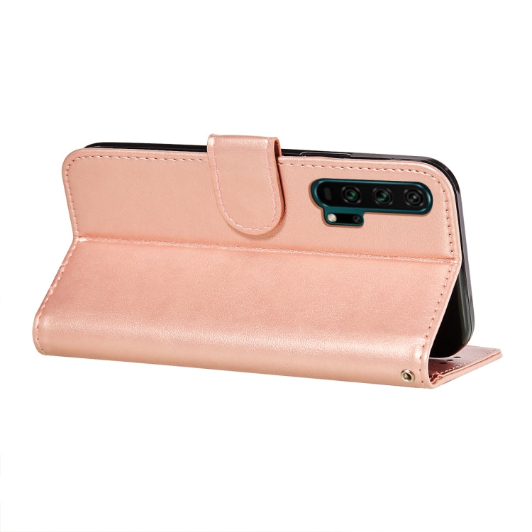 For Huawei Honor 20 Pro Flower Vine Embossing Pattern Horizontal Flip Leather Case with Card Slot & Holder & Wallet & Lanyard