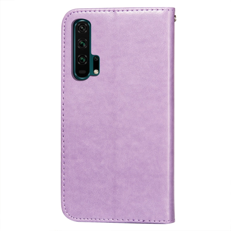 For Huawei Honor 20 Pro Flower Vine Embossing Pattern Horizontal Flip Leather Case with Card Slot & Holder & Wallet & Lanyard