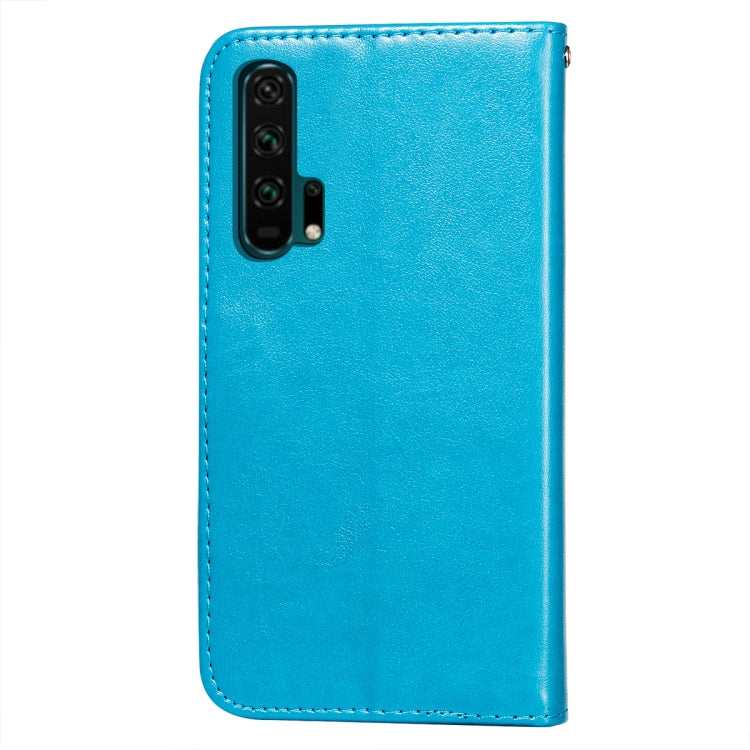 For Huawei Honor 20 Pro Flower Vine Embossing Pattern Horizontal Flip Leather Case with Card Slot & Holder & Wallet & Lanyard