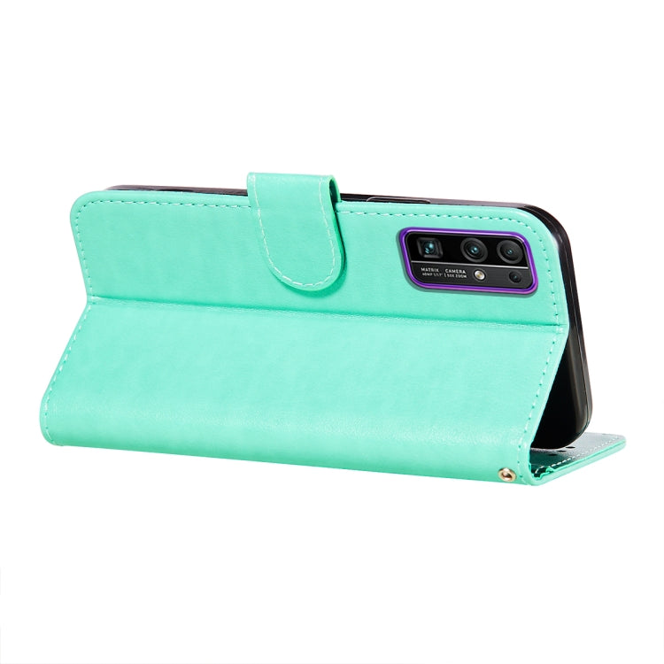 For Huawei Honor 30 Flower Vine Embossing Pattern Horizontal Flip Leather Case with Card Slot & Holder & Wallet & Lanyard