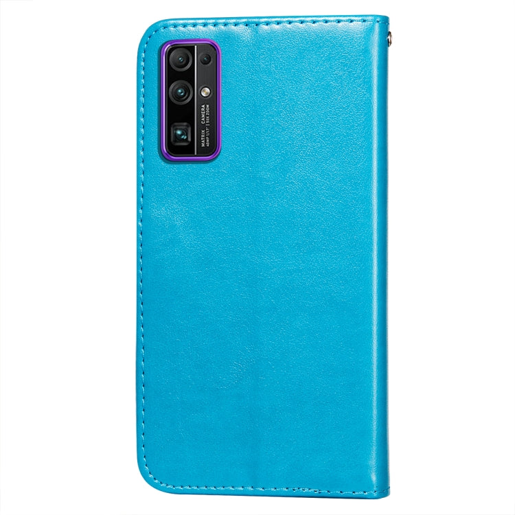 For Huawei Honor 30 Flower Vine Embossing Pattern Horizontal Flip Leather Case with Card Slot & Holder & Wallet & Lanyard
