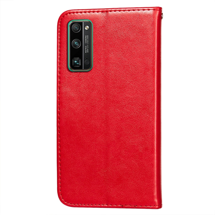 For Huawei Honor 30 Pro Flower Vine Embossing Pattern Horizontal Flip Leather Case with Card Slot & Holder & Wallet & Lanyard