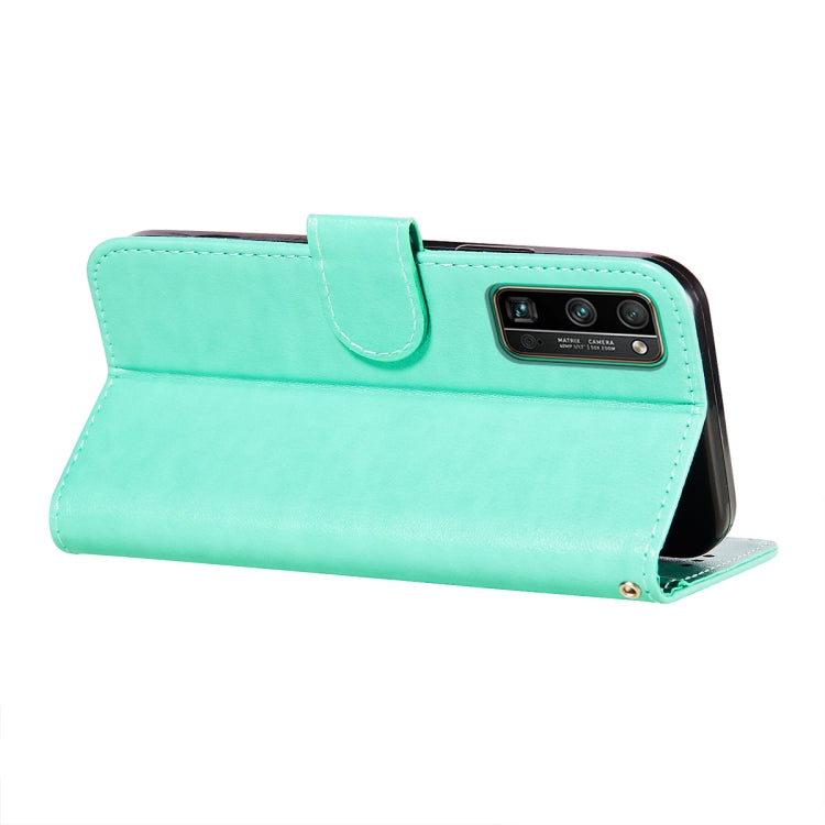For Huawei Honor 30 Pro Flower Vine Embossing Pattern Horizontal Flip Leather Case with Card Slot & Holder & Wallet & Lanyard