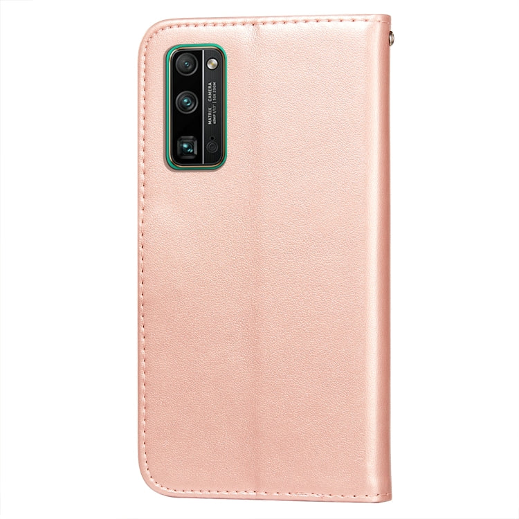 For Huawei Honor 30 Pro Flower Vine Embossing Pattern Horizontal Flip Leather Case with Card Slot & Holder & Wallet & Lanyard