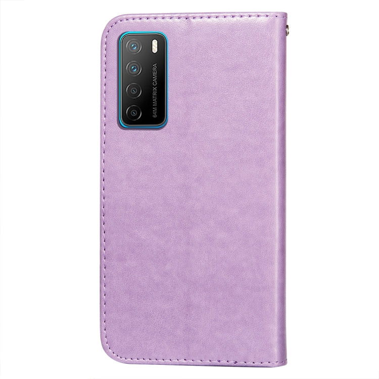 For Huawei Honor Play4 Flower Vine Embossing Pattern Horizontal Flip Leather Case with Card Slot & Holder & Wallet & Lanyard