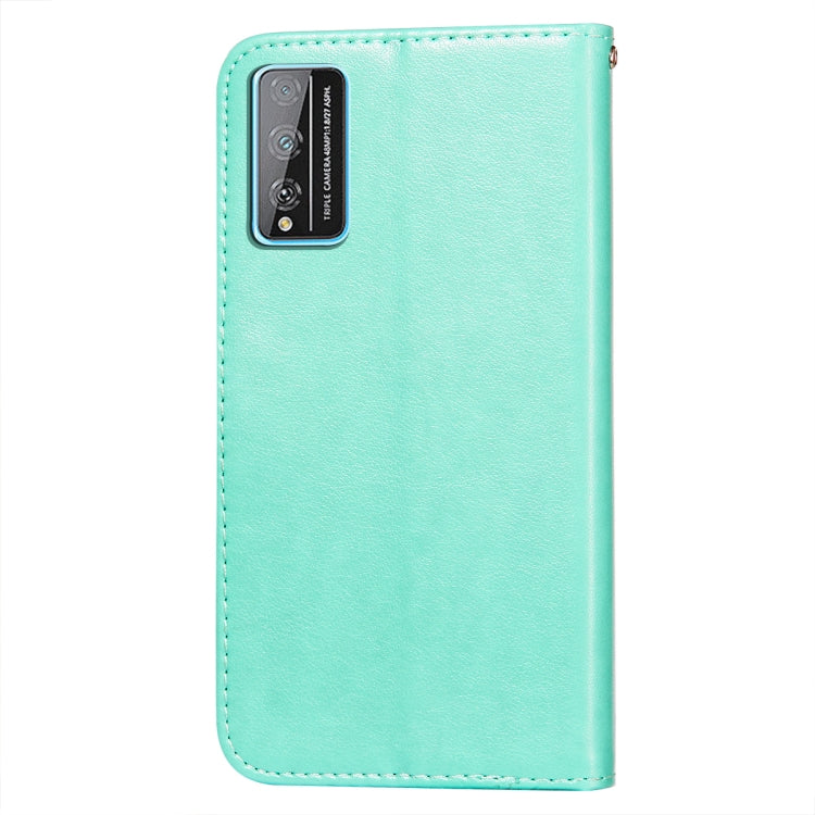 For Huawei Honor Play 4T Pro Flower Vine Embossing Pattern Horizontal Flip Leather Case with Card Slot & Holder & Wallet & Lanyard