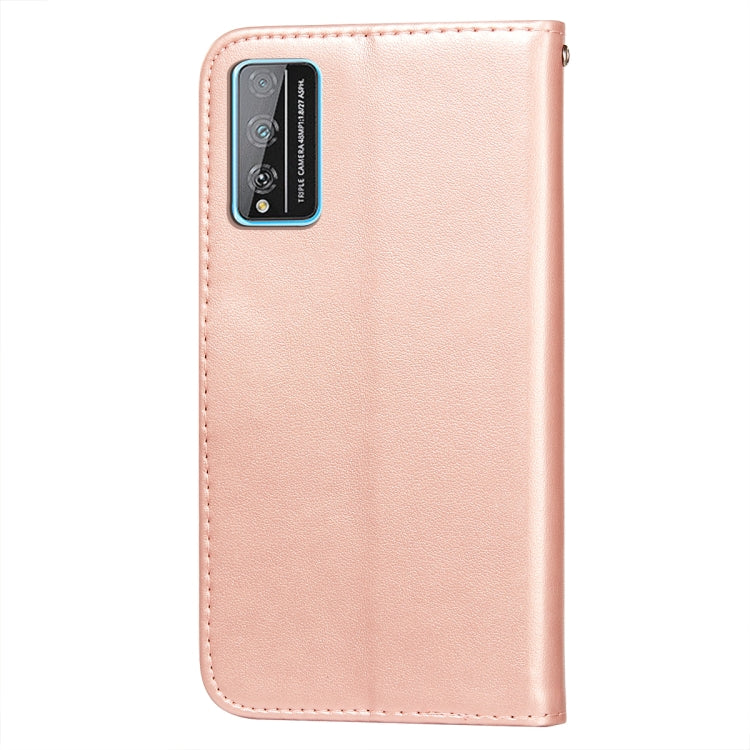 For Huawei Honor Play 4T Pro Flower Vine Embossing Pattern Horizontal Flip Leather Case with Card Slot & Holder & Wallet & Lanyard